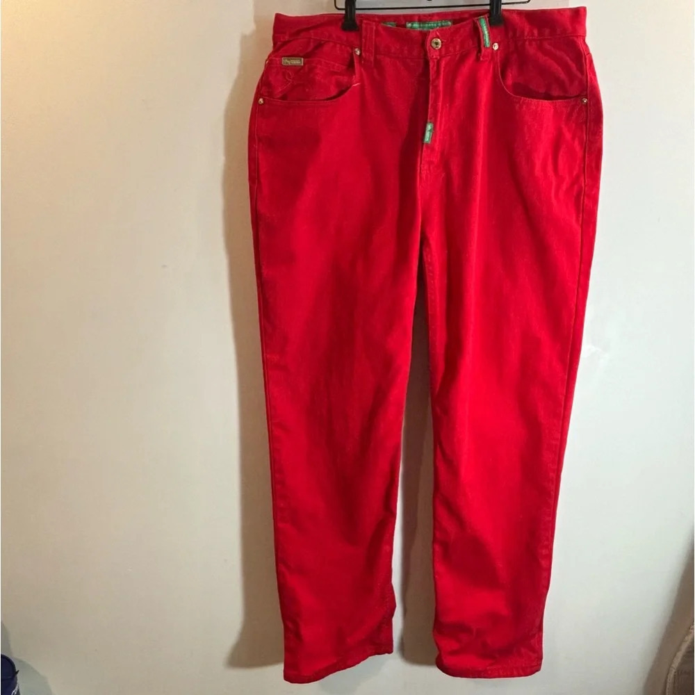 LR BY LRG Sz 36 Jeans Men 100% Cotton  in Red Tapered Leg